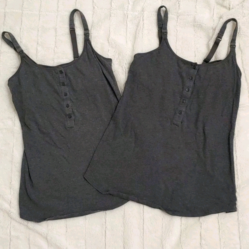 Gilligan Omalley Breast Feeding Nursing Tanks Sz M